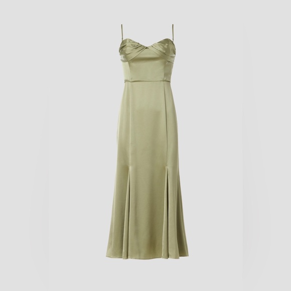Reformation Sage Green Midi Dress - Picture 4 of 8